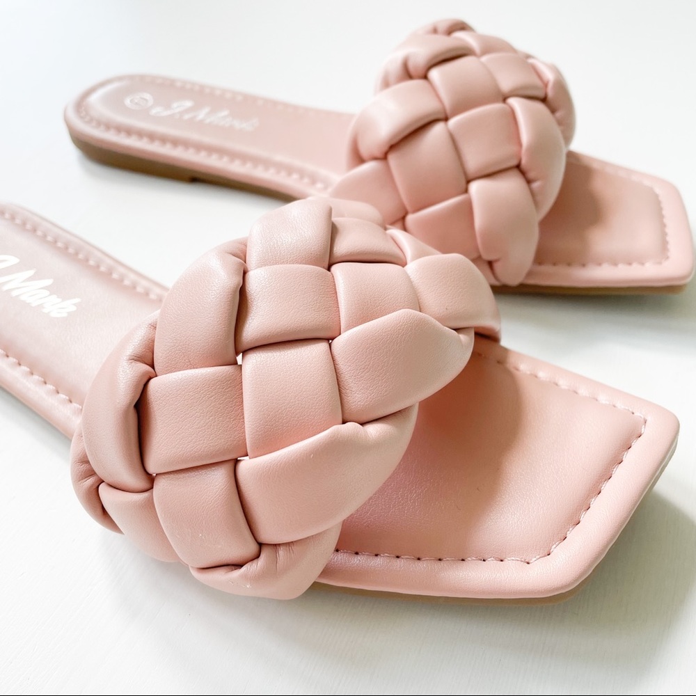 J.Mark Nude Braided Slide Sandal Passion-99 - Picture 8 of 12